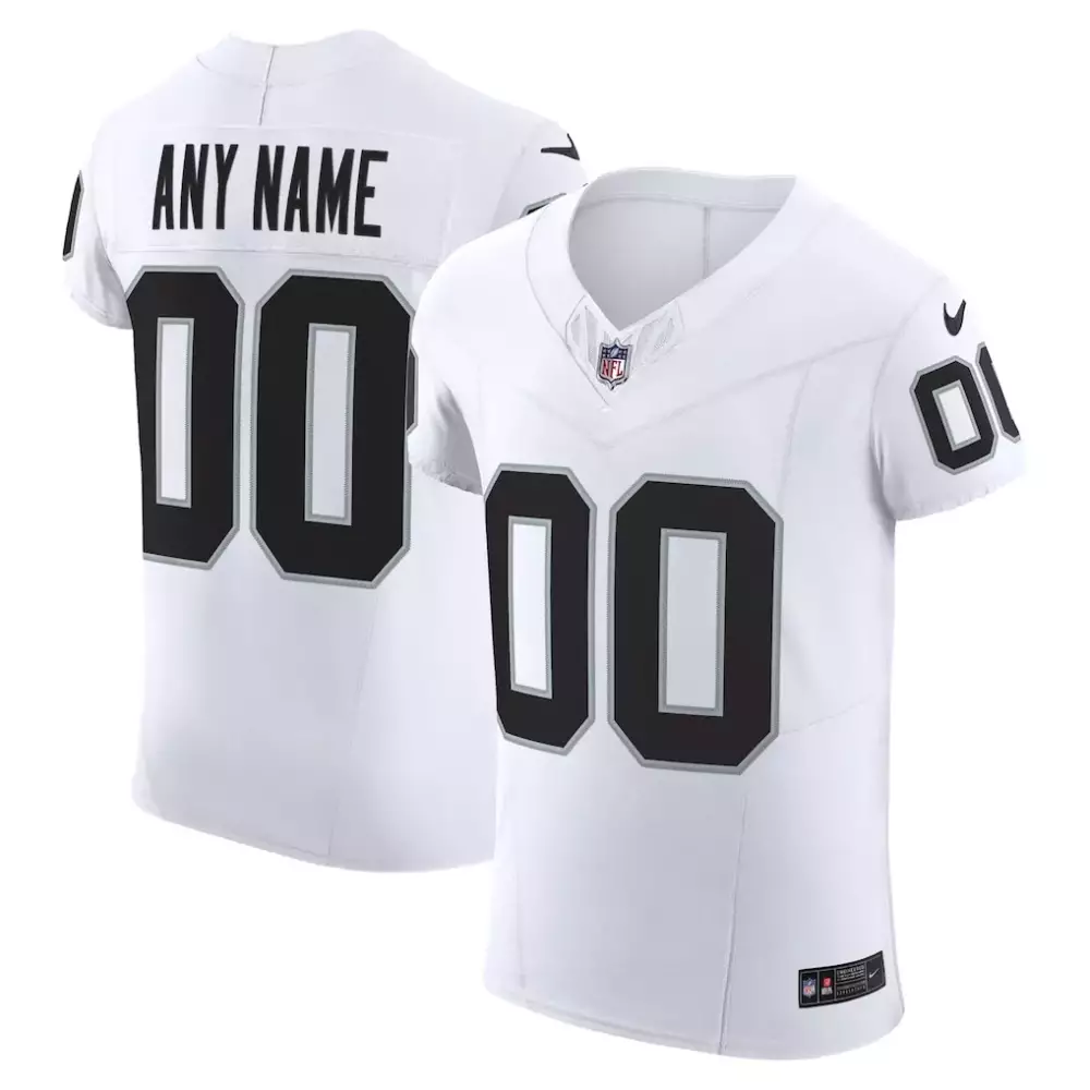 Las Vegas Raiders Nike Vapor F U S E Elite Custom Jersey White | Premium NFL Apparel | For Men, Women & Youth