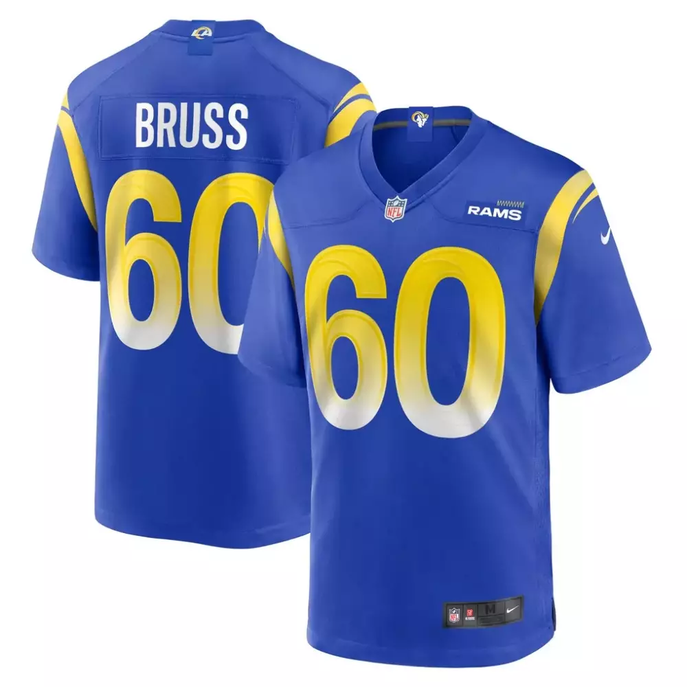 Logan Bruss Los Angeles Rams Nike Game Player Jersey | Royal Color | Essential Fan Gear for Game Day | For Men, Women & Youth