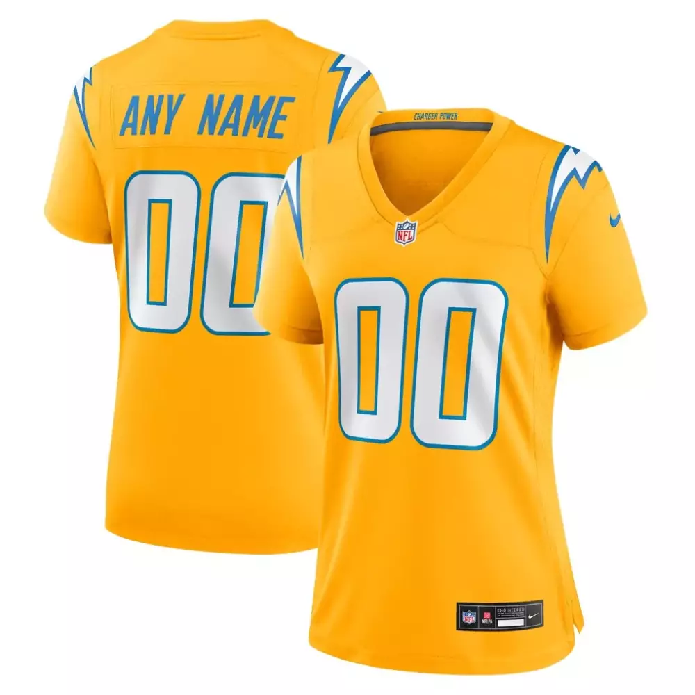 Nike Women's Alternate Custom Game Jersey in Royal | Los Angeles Chargers Fan Gear for Women & Youth | Perfect for Game Day