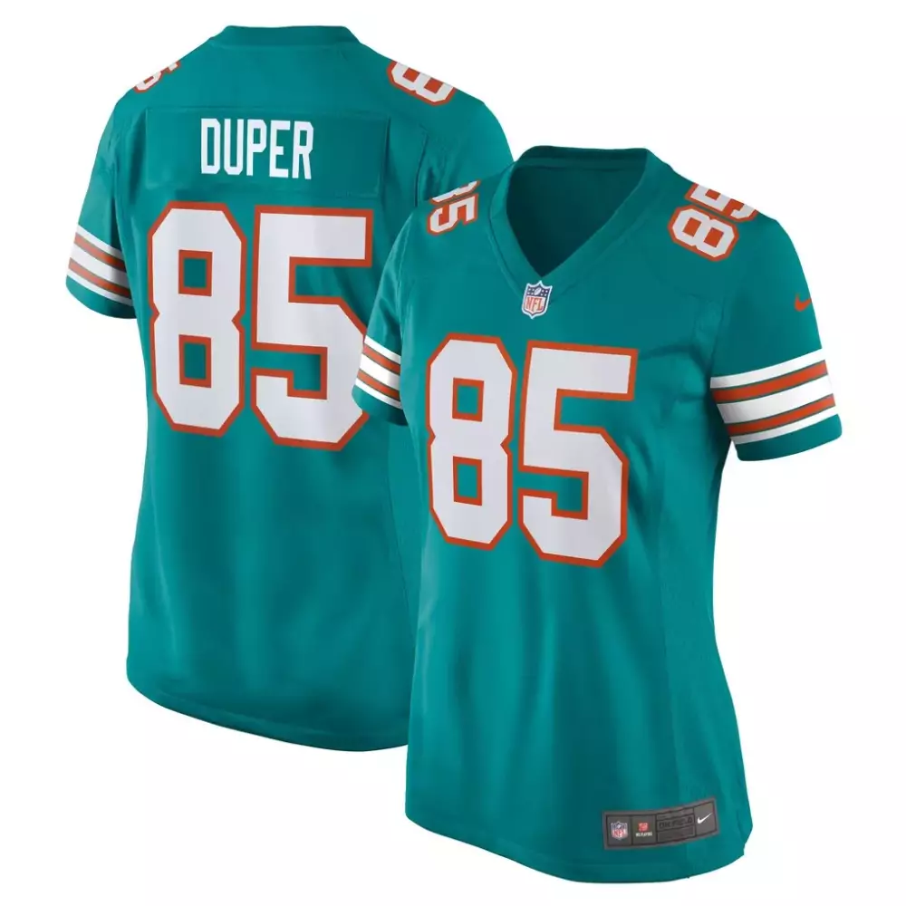 Women's Mark Duper Miami Dolphins Aqua Retired Player Jersey | Nike Fan Gear | For Women, Men & Youth