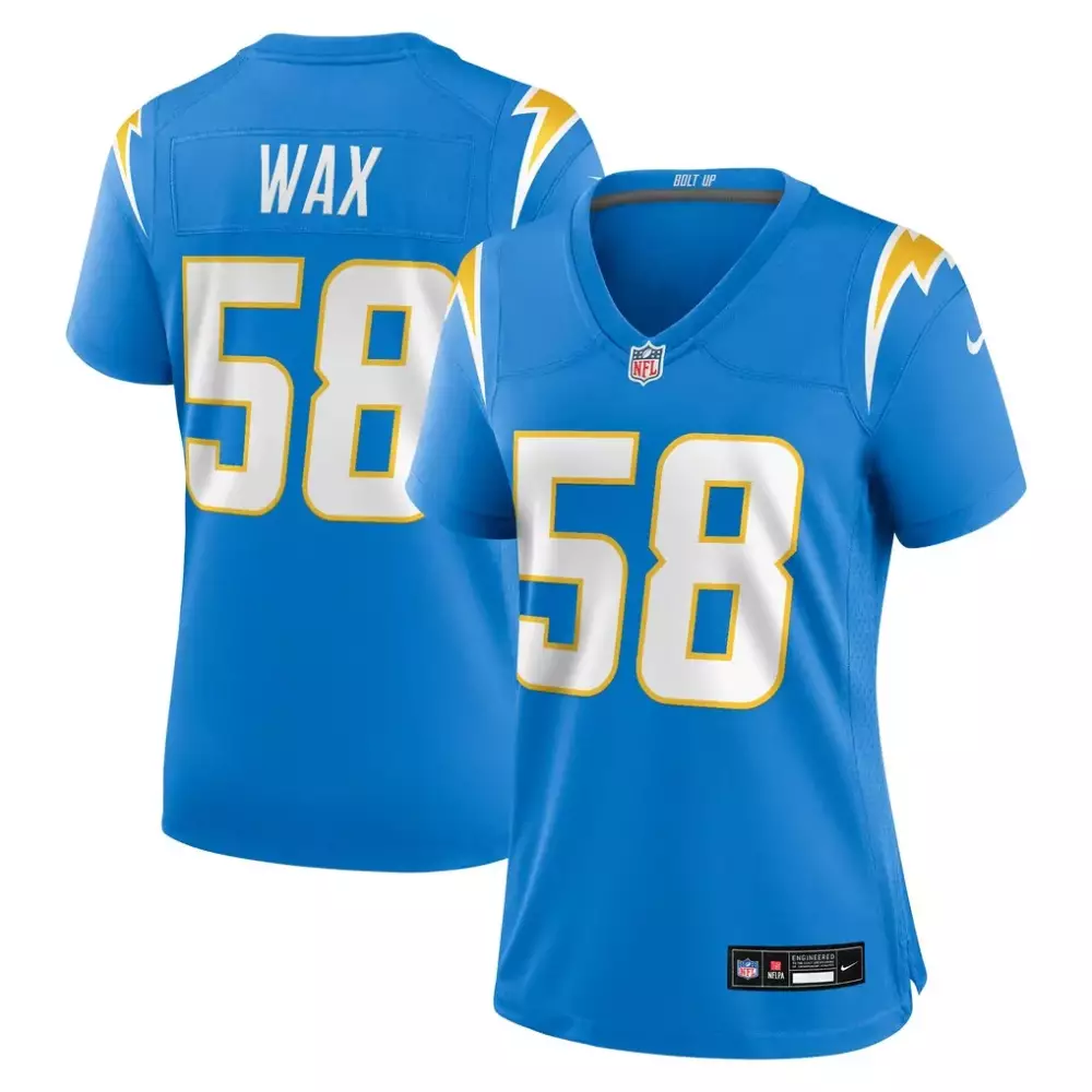 Marlowe Wax Los Angeles Chargers Nike Women's Game Jersey | Powder Blue Style | Fan Gear for Game Day | For Men, Women & Youth