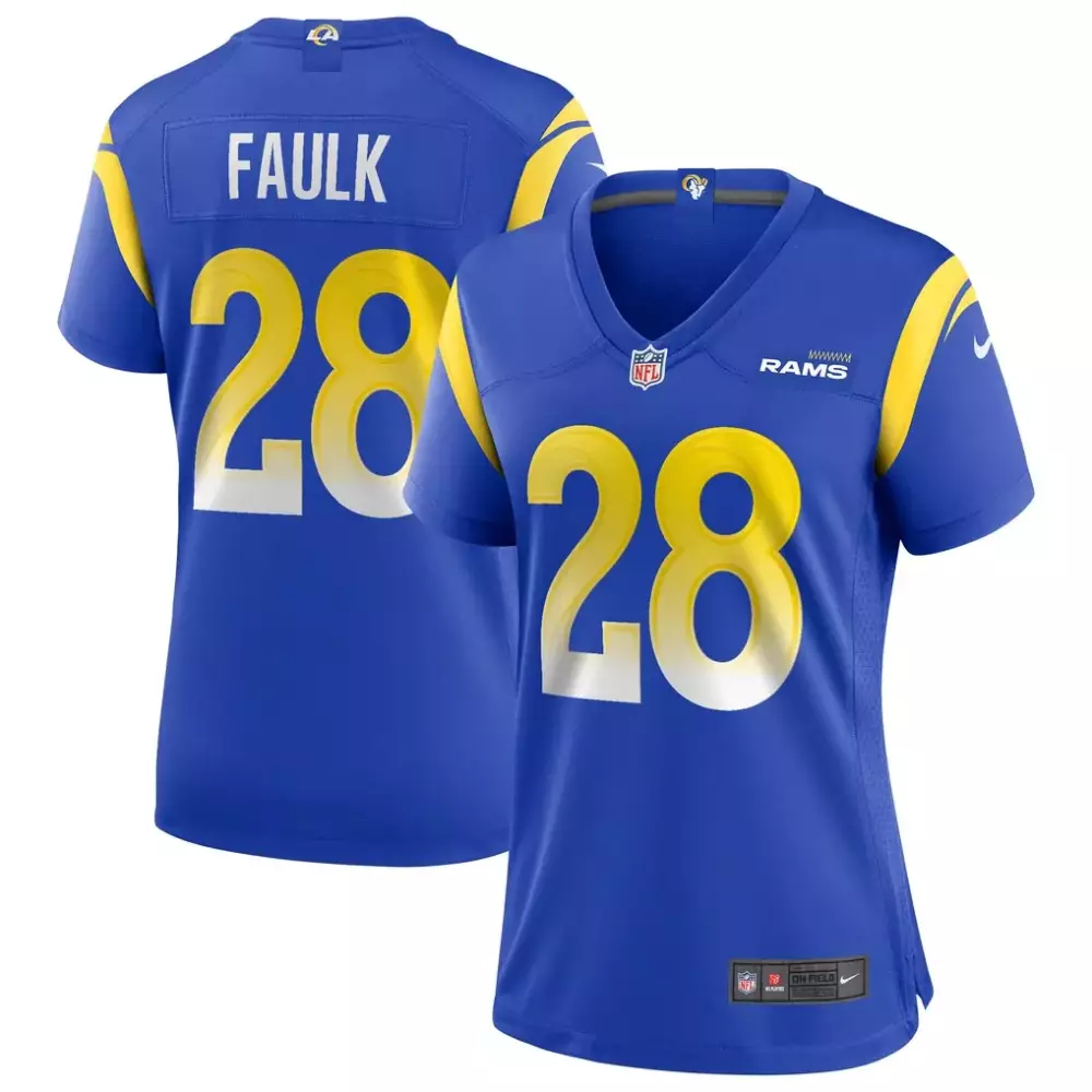 Marshall Faulk Los Angeles Rams Nike Women's Game Jersey | Retired Player Royal Edition | For Women & Youth