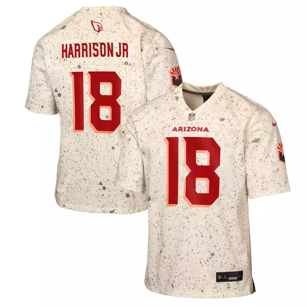 Marvin Harrison Jr. Arizona Cardinals Nike Youth 2025 Rivalries Collection Game Jersey | Natural Color | Team Apparel for Young Fans
