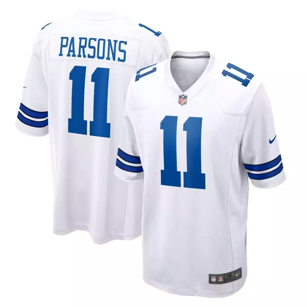 Micah Parsons Dallas Cowboys Nike Game Jersey | White | Classic Fan Gear for Game Day | For Men, Women & Youth