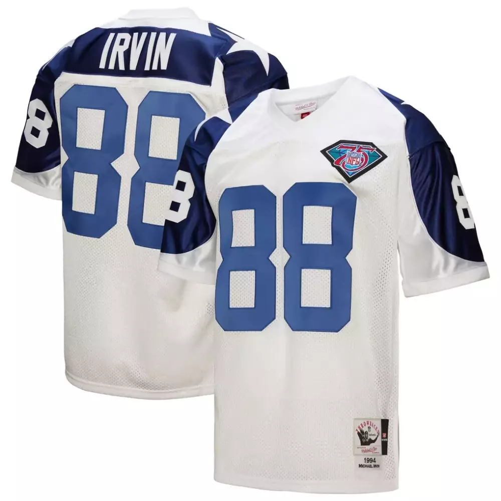 Michael Irvin Dallas Cowboys 1994 Mitchell & Ness Authentic Throwback Jersey | White Stitched Design | For Men, Women & Youth