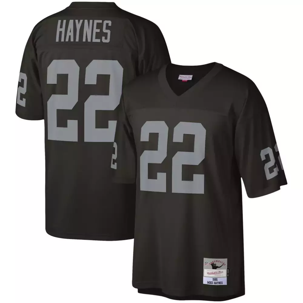 Mike Haynes Las Vegas Raiders Mitchell Ness Legacy Replica Jersey Black | Classic Fan Gear | For Men, Women & Youth