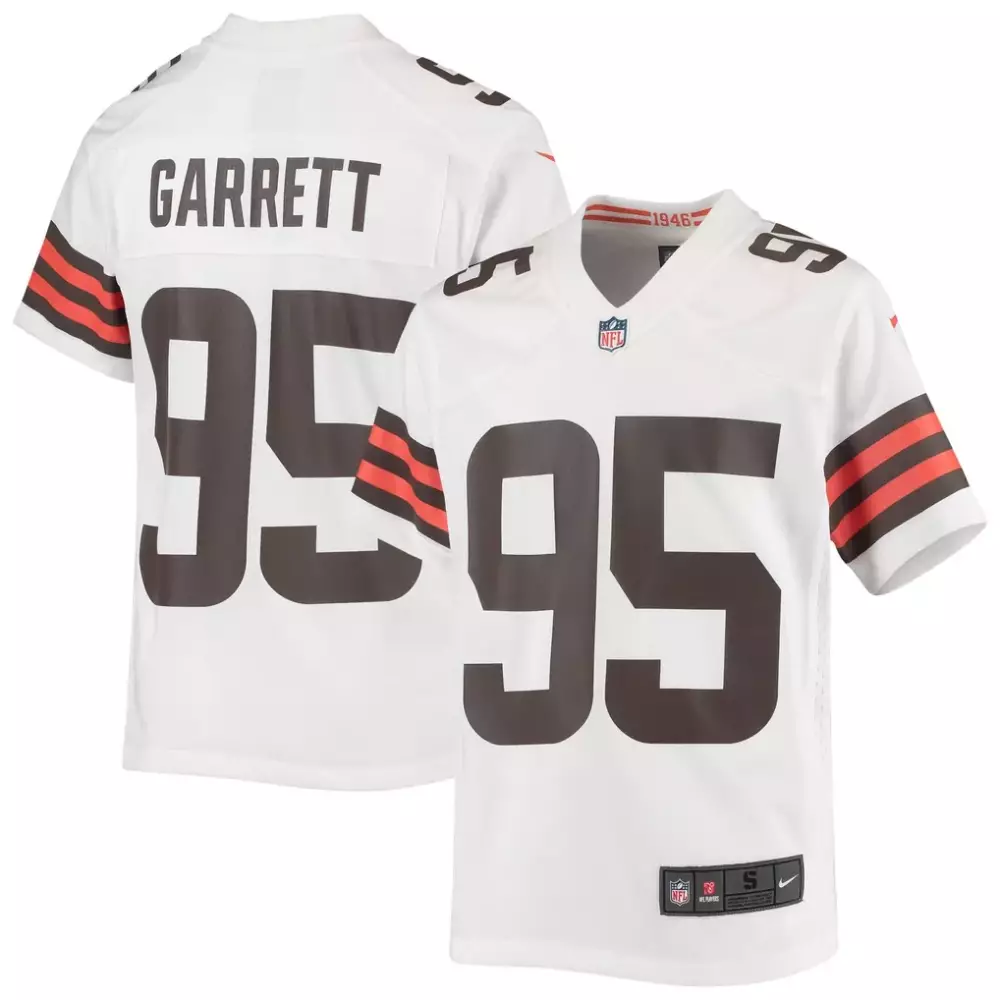Myles Garrett Cleveland Browns Nike Youth Game Jersey | Stitched White Fan Gear for Youth
