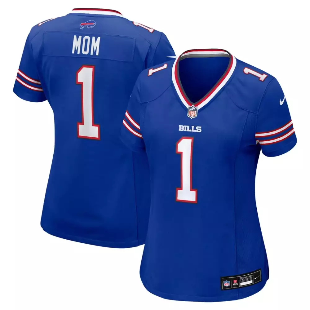 Number 1 Mom Buffalo Bills Women's Game Jersey | Nike Royal | Trendy Fan Gear for Women