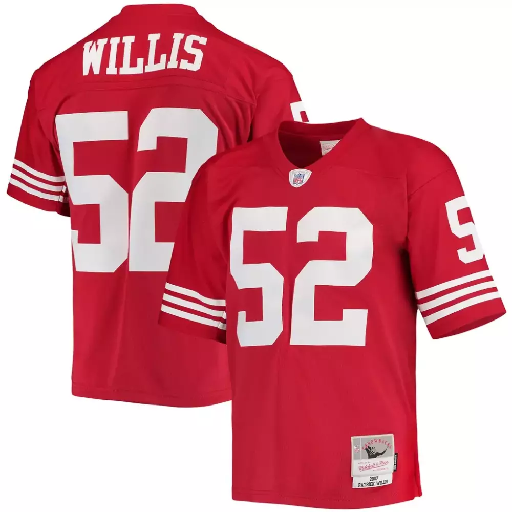 Patrick Willis San Francisco 49ers Mitchell & Ness Legacy Replica Jersey | Classic Scarlet Fan Gear | For Men, Women & Youth