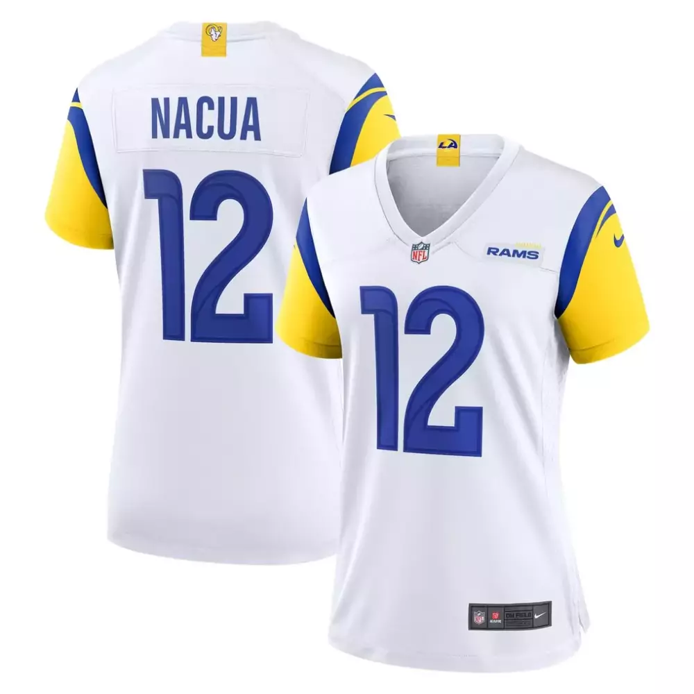 Puka Nacua Los Angeles Rams Women's Game Jersey | Nike White | Perfect Fan Gear for Women & Youth