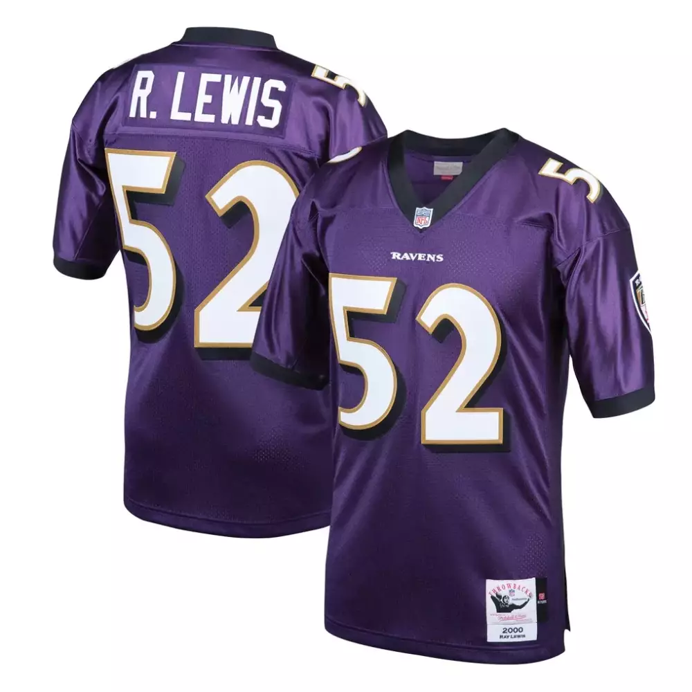 Ray Lewis Baltimore Ravens 2000 Authentic Throwback Jersey | Purple | Limited Edition Fan Gear | For Men, Women & Youth