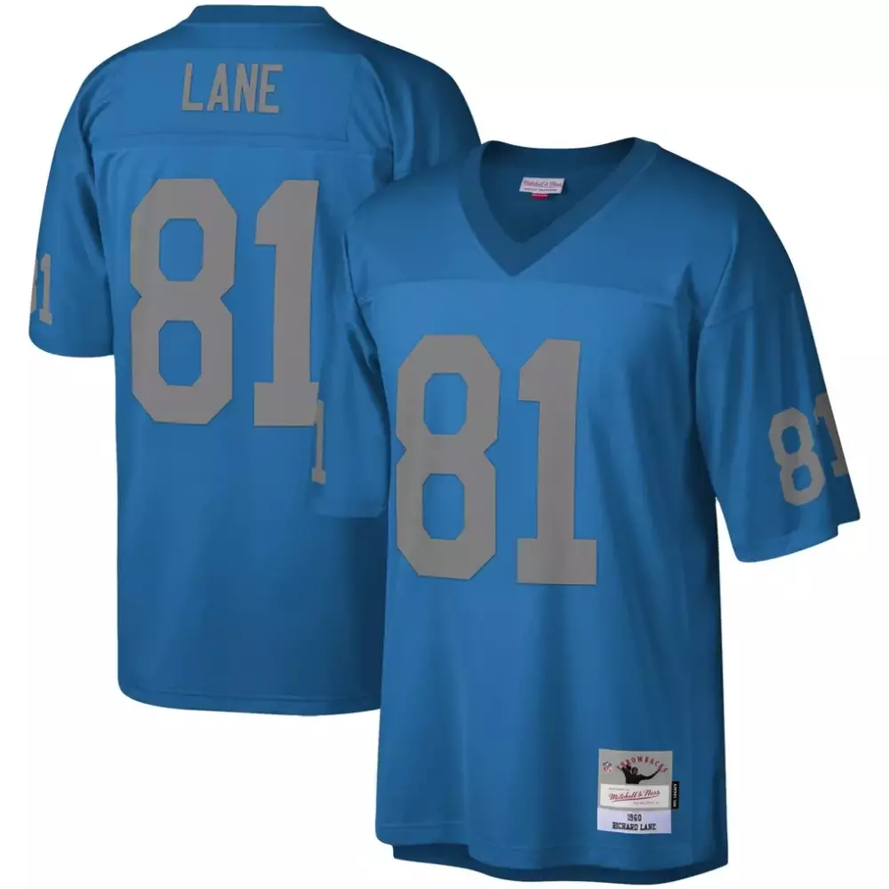 Richard Lane Detroit Lions Mitchell & Ness Legacy Replica Jersey | Classic Blue Fan Gear | For Men, Women & Youth