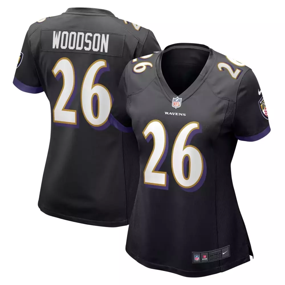 Rod Woodson Baltimore Ravens Nike Women's Retired Player Jersey | Black | Stitched Fan Gear for Women & Youth
