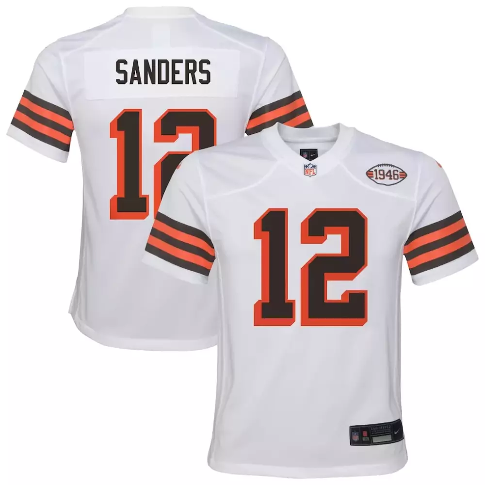 Shedeur Sanders Youth Nike Alternate Game Jersey | Cleveland Browns | White | Fan Gear for Men, Women & Youth