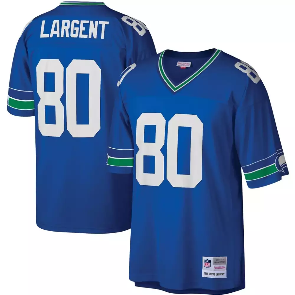 Steve Largent Seattle Seahawks Mitchell & Ness Legacy Replica Jersey | Royal | Gift Idea for Men, Women & Youth