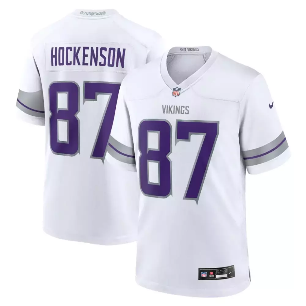 T.J. Hockenson Minnesota Vikings Nike Alternate Game Jersey | White | For Men, Women & Youth
