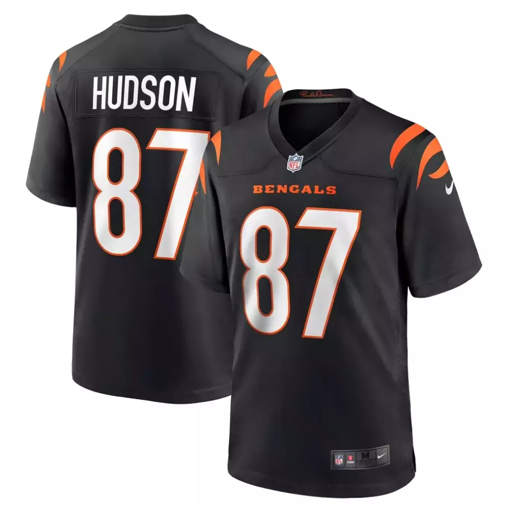 Tanner Hudson Cincinnati Bengals Black Home Game Jersey | Nike Player Fan Gear | For Men, Women & Youth