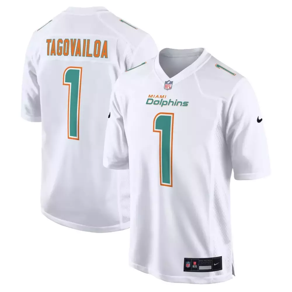 Tua Tagovailoa Miami Dolphins Nike Fashion Game Jersey | White Fan Gear | For Men, Women & Youth