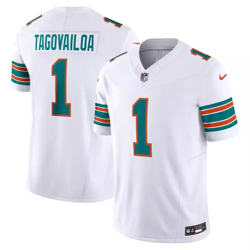 Tua Tagovailoa Miami Dolphins Nike Vapor F U S E Limited Jersey | White Fan Gear | For Men, Women & Youth