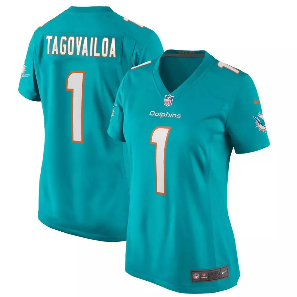 Tua Tagovailoa Miami Dolphins Nike Women's Game Jersey | Aqua Fan Gear | For Women & Youth