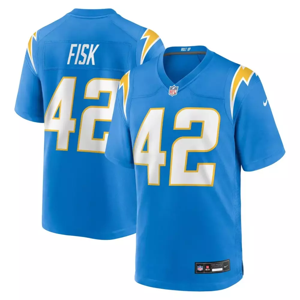 Tucker Fisk Los Angeles Chargers Nike Team Game Jersey | Powder Blue | Fan Gear for Game Day | For Men, Women & Youth