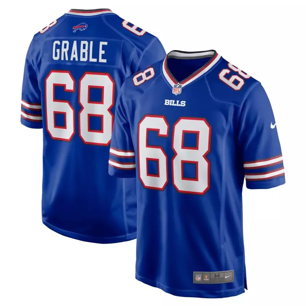 Tylan Grable Buffalo Bills Nike Game Jersey | Royal Style | Fan Gear for Game Day | For Men, Women & Youth
