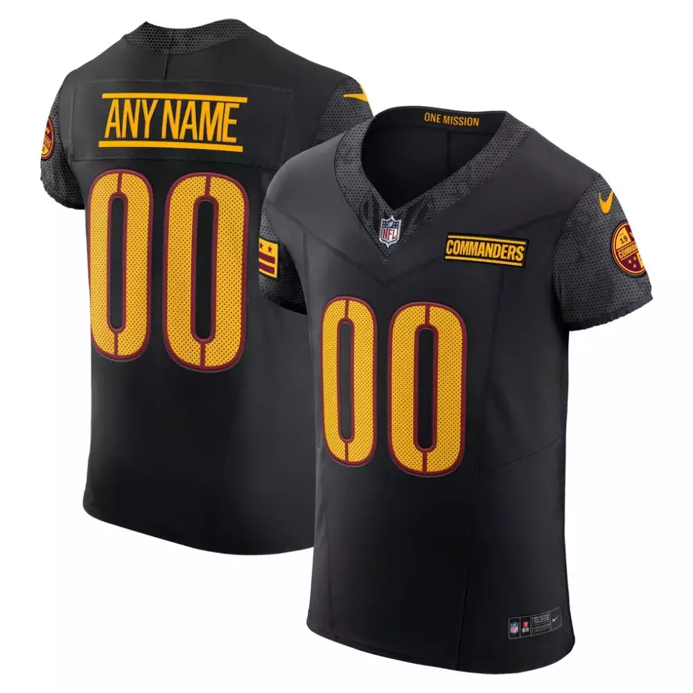 Washington Commanders Nike Alternate Vapor F.U.S.E Elite Custom Jersey | Black Limited Edition | Fan Gear for Men, Women & Youth
