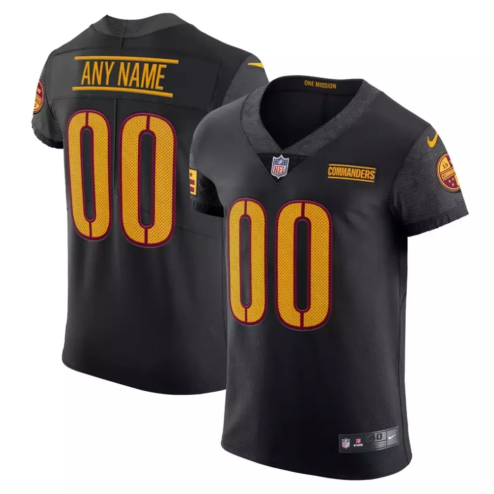 Washington Commanders Nike Vapor Untouchable Elite Custom Alternate Jersey | Black Limited Edition | Fan Gear for Men, Women & Youth