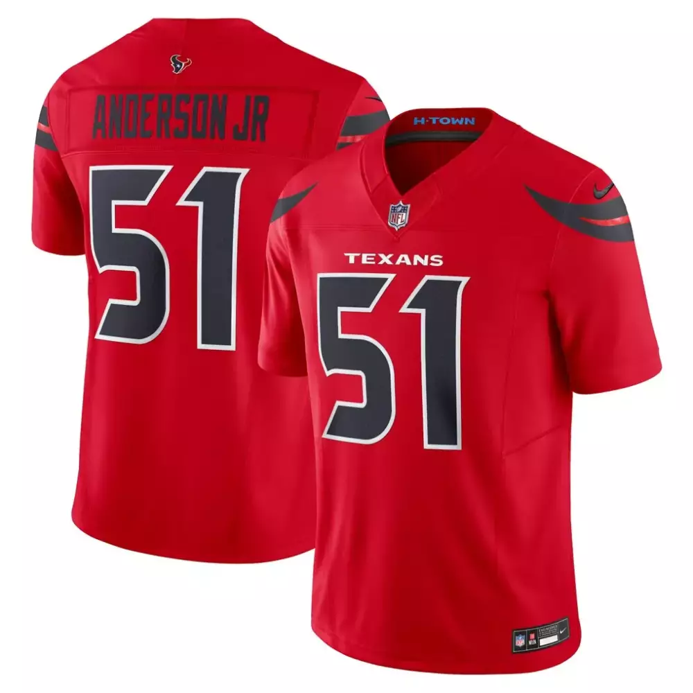 Will Anderson Jr. Houston Texans Nike Alternate Vapor F U S E Limited Jersey | Red Stitched Fan Gear | For Men, Women & Youth