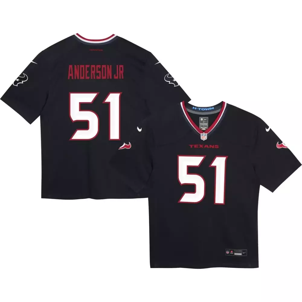 Will Anderson Jr. Houston Texans Nike Preschool Game Jersey | Navy Stitched Fan Gear | For Men, Women & Youth