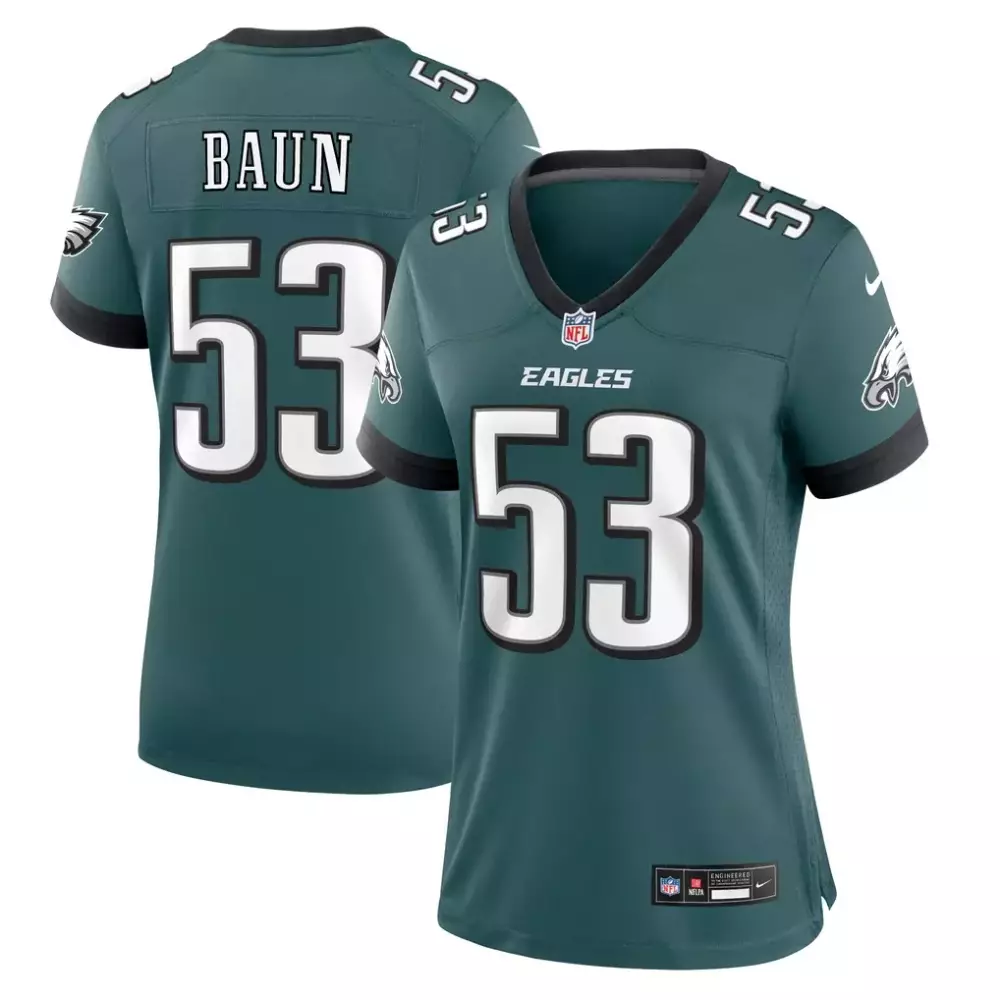 Zack Baun Philadelphia Eagles Nike Women's Game Jersey | Midnight Green | Replica Fan Gear for Women & Youth