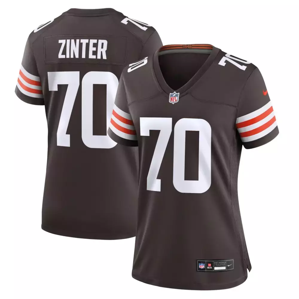 Zak Zinter Cleveland Browns Nike Women's Game Jersey | Brown | Fan Gear for Game Day | For Women