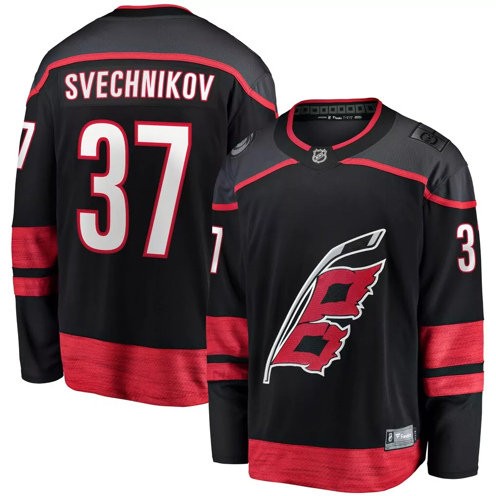 Andrei Svechnikov Carolina Hurricanes Fanatics Home Breakaway Jersey | Black | Fan Gear for Men, Women & Youth