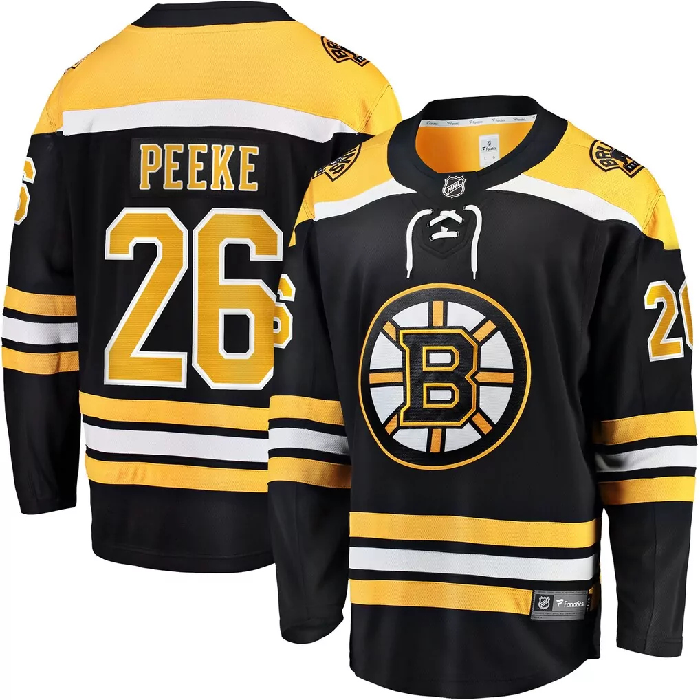 Andrew Peeke Boston Bruins Breakaway Player Jersey | Black | Fan Gear for Men, Women & Youth