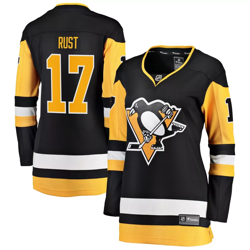 Personalized Pittsburgh Penguins  Bryan Rust Fanatics Premier Breakaway Player Ice Hockey Jersey – Black