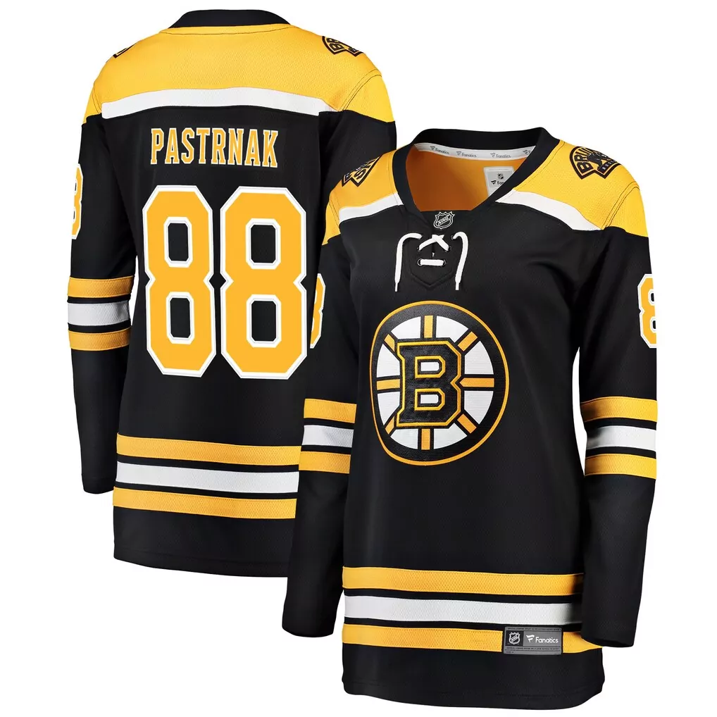 Pastrnak Boston Bruins Women's Breakaway Jersey | Black Fan Gear | Stylish Game Day Outfit | For Men, Women & Youth