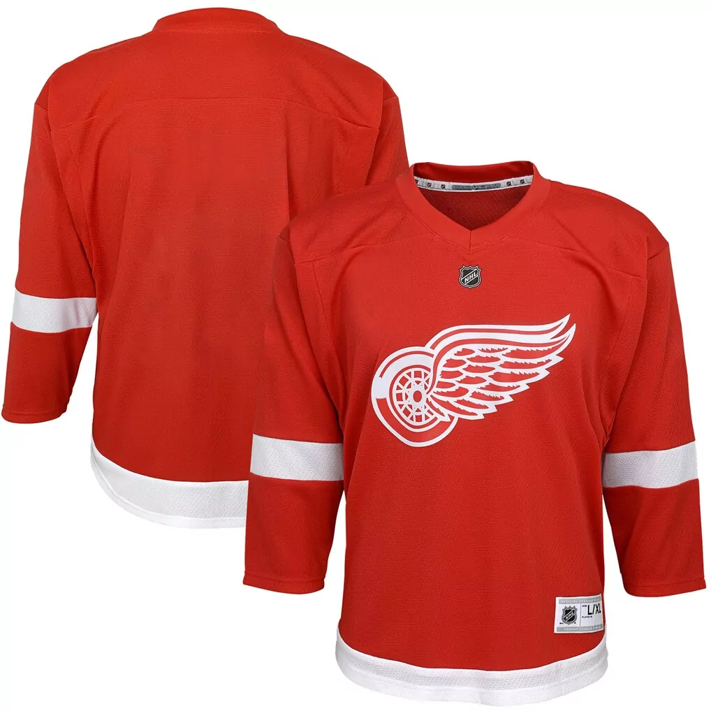 Youth Home Replica Blank Jersey | Detroit Red Wings | Red | Fan Gear for Kids