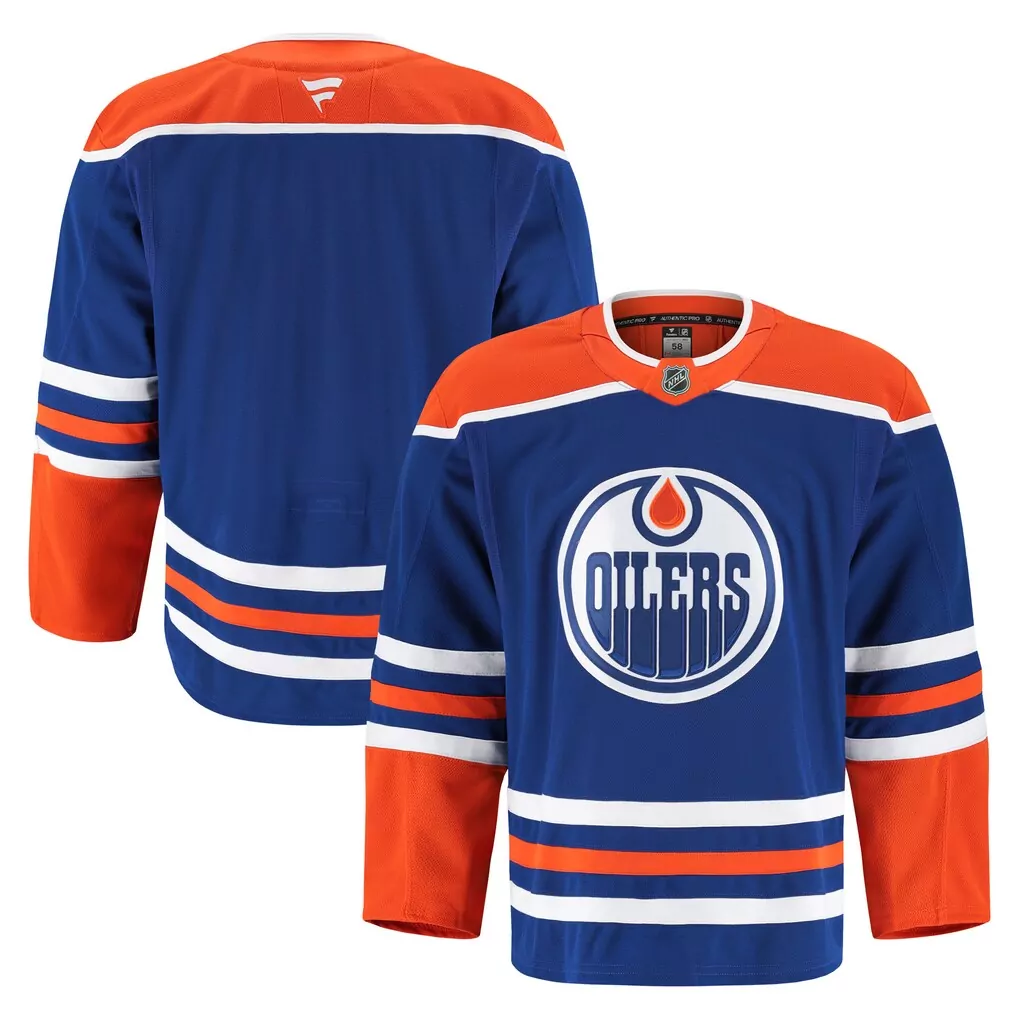 Edmonton Oilers Fanatics Home Authentic Pro Jersey | Royal | Premium Fan Gear for Men, Women & Youth