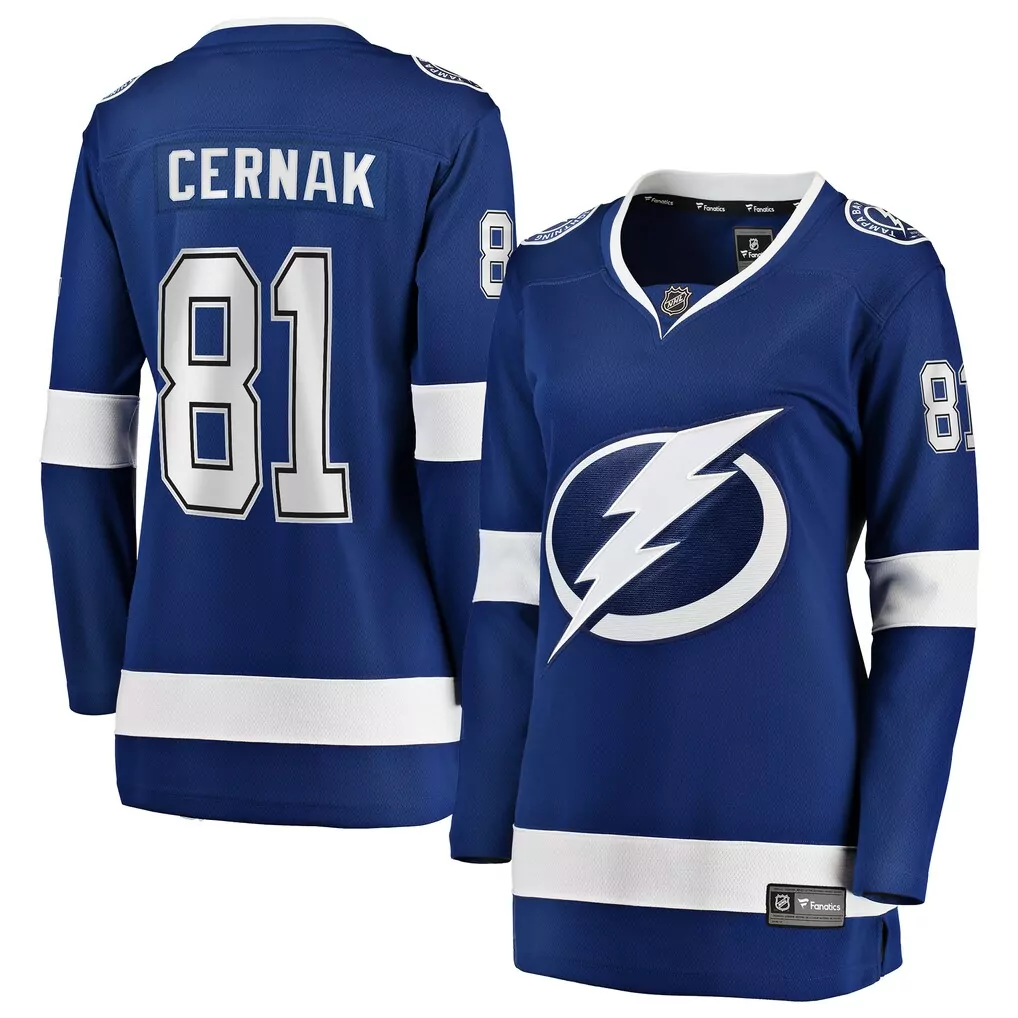 Erik Cernak Tampa Bay Lightning Women's Breakaway Jersey | Blue Fan Gear | Stylish Replica for All Ages