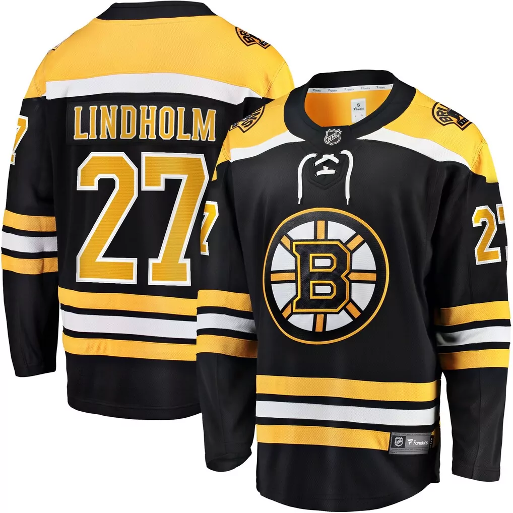 Hampus Lindholm Boston Bruins Breakaway Player Jersey | Black Fanatics Home Style | Perfect Gift for Fans | For Men, Women & Youth