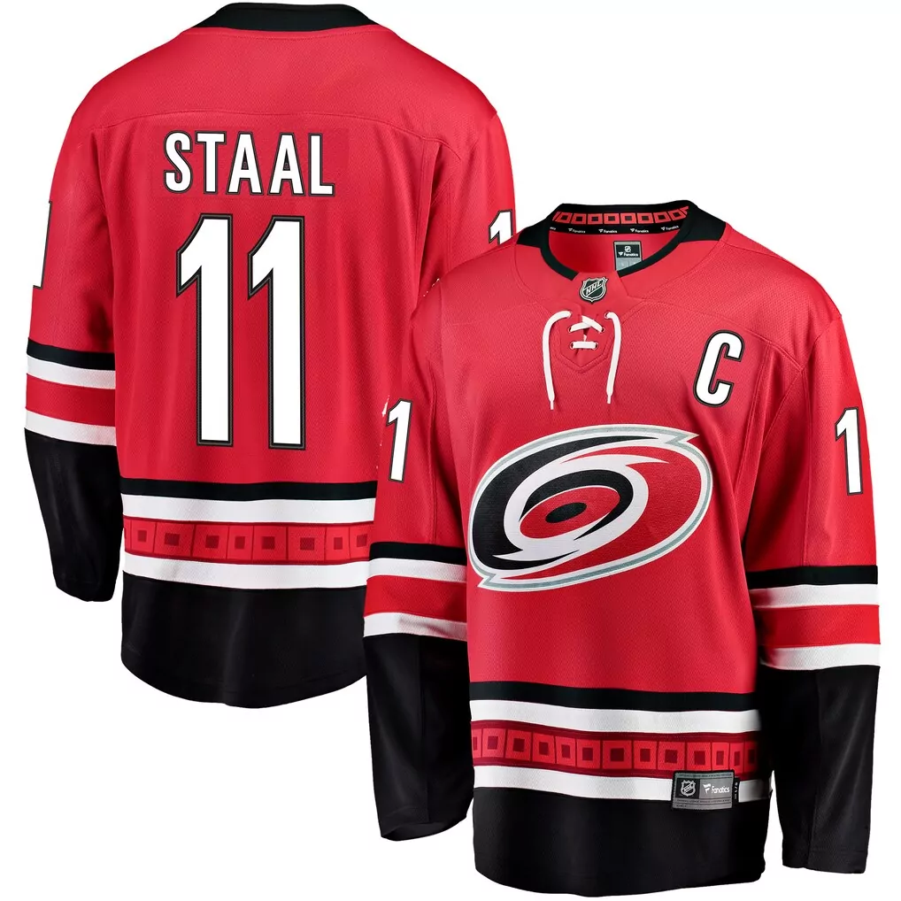 Jordan Staal Carolina Hurricanes Alternate Breakaway Jersey | Red Fan Gear | Show Your Team Spirit | For Men, Women & Youth