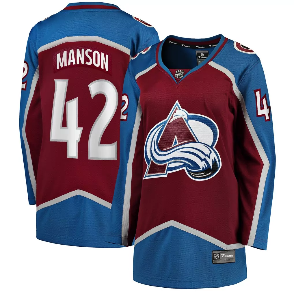 Josh Manson Colorado Avalanche Women's Burgundy Home Breakaway Jersey | Fan Gear for Women & Youth