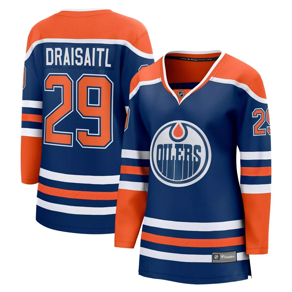Leon Draisaitl Edmonton Oilers Women's Home Breakaway Jersey | Royal | Fan Gear for Women & Youth
