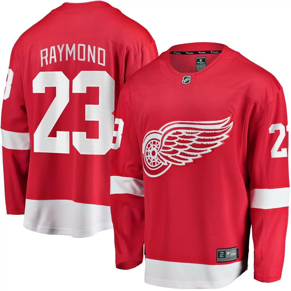 Lucas Raymond Detroit Red Wings Fanatics Home Breakaway Player Jersey | Red | Game Day Outfit for Fans | For Men, Women & Youth