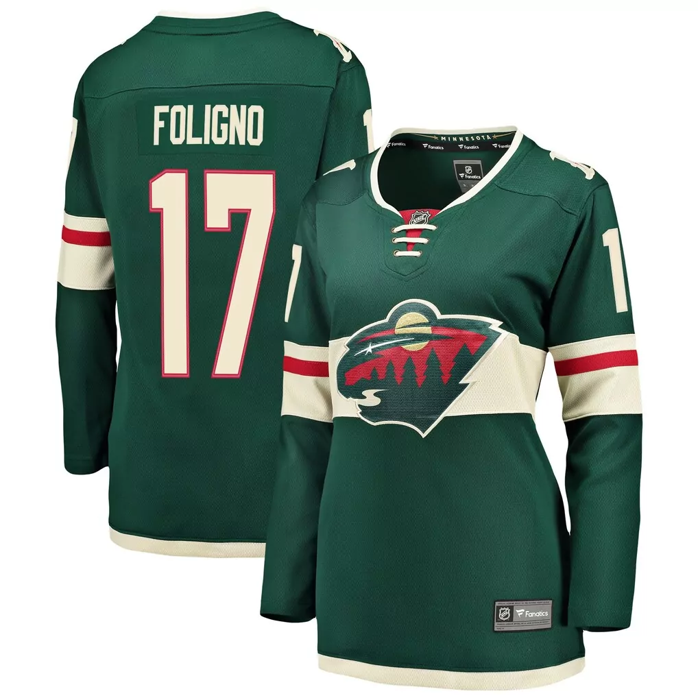 Customizable Minnesota Wild  Marcus Foligno Fanatics Breakaway Player Replica Jersey – Green