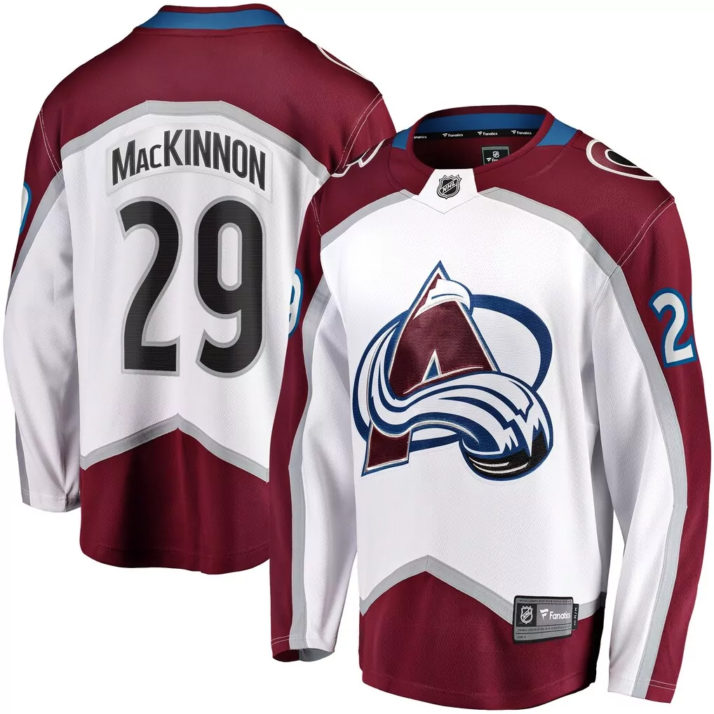 Nathan Mackinnon Colorado Avalanche White Breakaway Jersey | Fan Gear for Men, Women & Youth