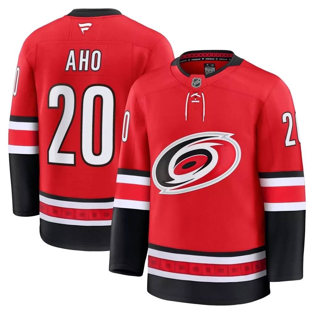 Sebastian Aho Carolina Hurricanes Alternate Premium Jersey | Red Fan Gear | Limited Edition for Men, Women & Youth