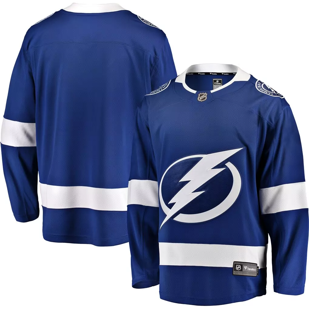 Tampa Bay Lightning Fanatics Breakaway Home Jersey | Blue Premium Fan Gear for Men, Women & Youth