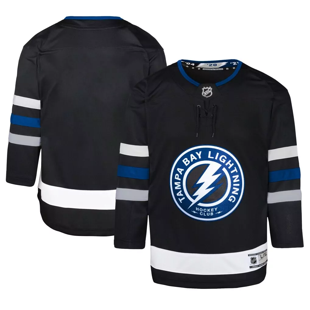 Tampa Bay Lightning Youth Alternate Premier Jersey | Black Limited Edition Fan Gear for Kids