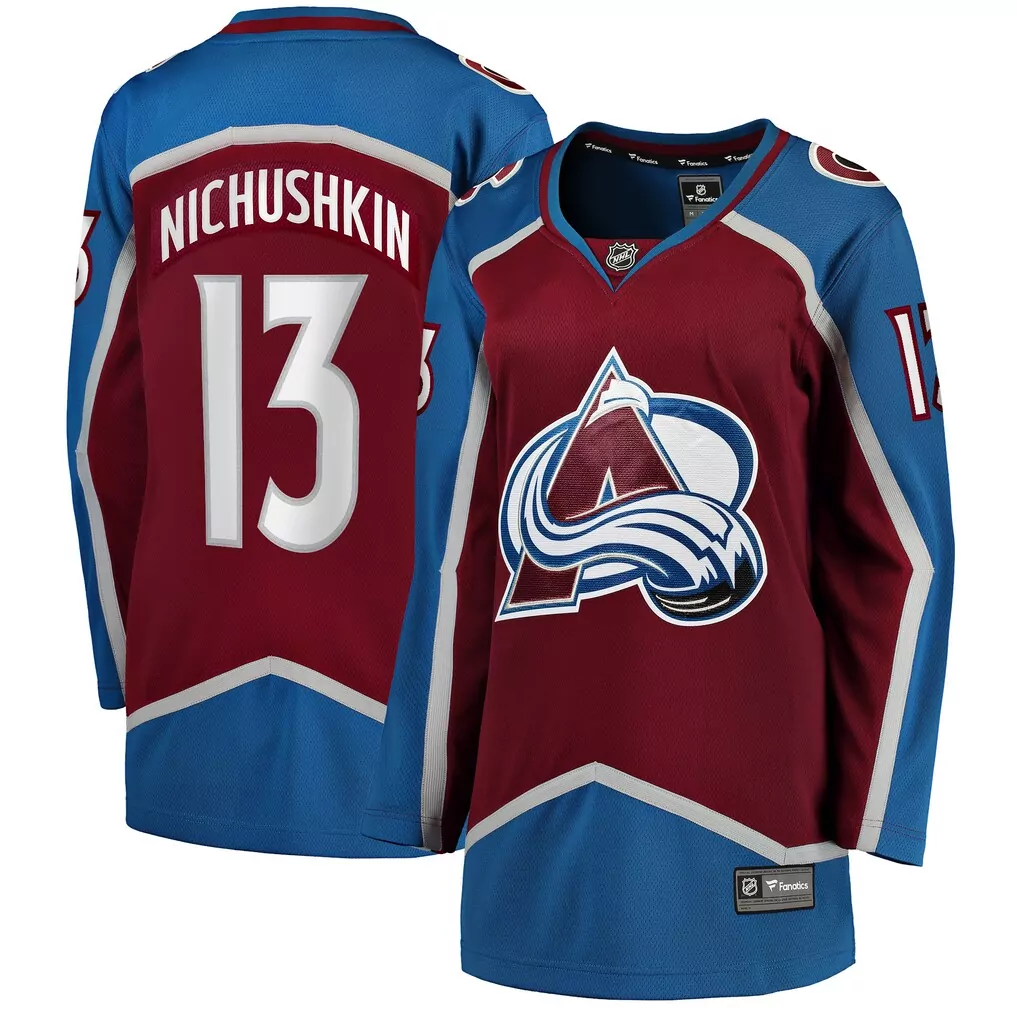 Nichushkin Colorado Avalanche Women's Breakaway Jersey | Burgundy Fan Gear | Replica Style for Game Day | For Men, Women & Youth